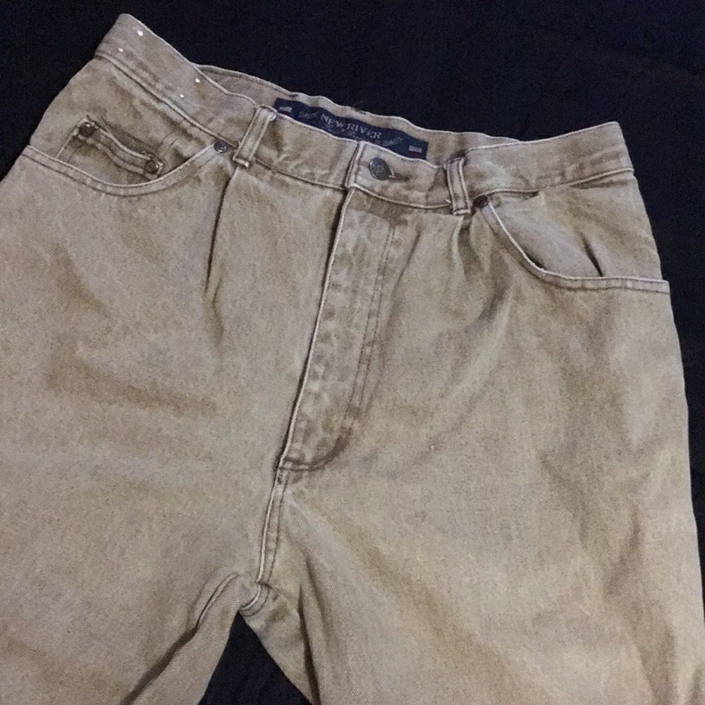 New River Brown Denim High Rise Mom Jeans 31M